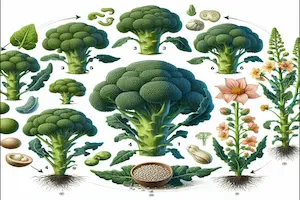 Broccoli growing stages