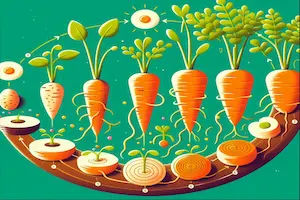 Carrot growth stages
