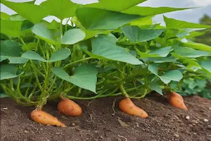 Growing sweet potatoes